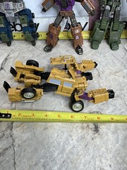 Transforming Toy COMBINER TO ROBOT Warbotron #6 TRANSFORMER Semi Truck Yellow