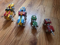 Vintage Bandai 1981 VOLTRON BLUE, YELLOW, RED, GREEN LIONS All 4 Taiwan Die Cast