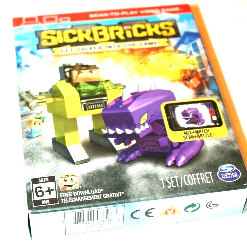 Spin Master SickBricks Major Blazer vs. Xenomax Alien