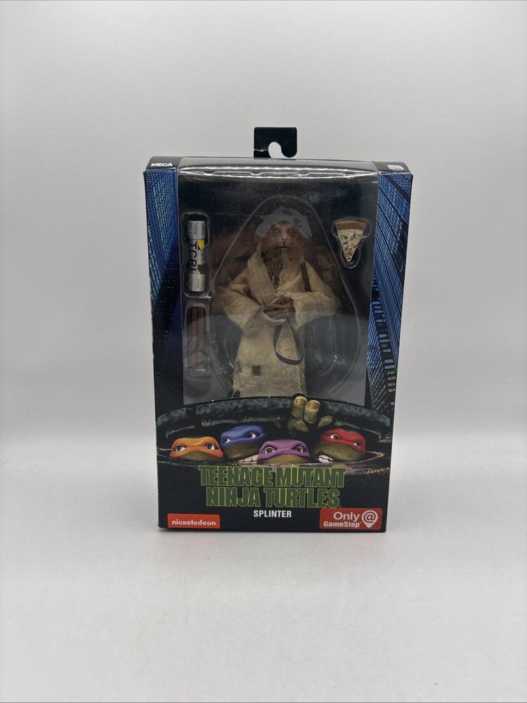 NECA Teenage Mutant Ninja Turtles TMNT Movie Splinter 90s GameStop Exclusive NEW