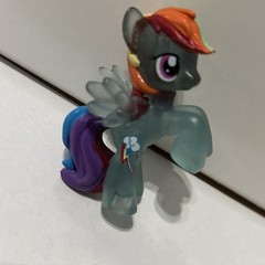 My Little Pony 5 pc Set Pegasus Transparent And Sparkle 2” Rainbow Dash + More