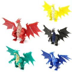 Blind Box Western Dragon Figure Black Red Blue Green 1 Random Toy