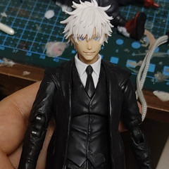 for 6″ Romankey Vtoys Figure Body1/12 Jujutsu Kaisen Gojo Satoru Head Carving