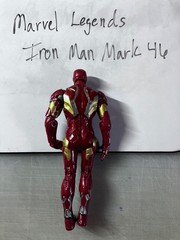 Marvel Legends Iron Man Mark 46 Action Figure 6in Red Gold Articulated Loose