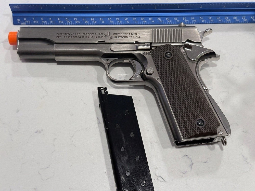 1:1 Colt 1911a Toy Gun Nonfiring Us Army All Metal Extremely Rare 2lbs Pistol