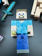 Mattel 5” Minecraft Figure Lot Of 7 Steve Enderman Alex Golem Sword Mixed Years