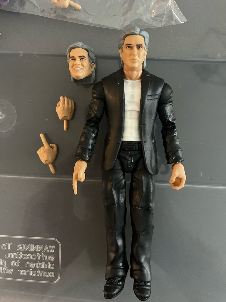 WWE WCW Elite Monday Night War 8 ERIC BISCHOFF Wrestling BAF Figure Walmart Toy