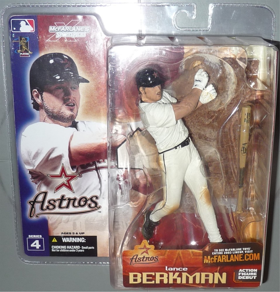 LANCE BERKMAN Houston Astros McFarlane MLB Series 4 Baseball Figure
