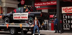 NECA Back to the Future Ultimate Marty McFly Figure Diorama Backdrop Toyota