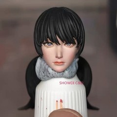 1/12 Custom Chainsaw Man Asa Mitaka Head Carving For 6″ Romankey&Other’s Figure