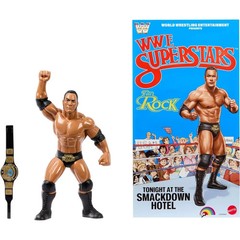 Mattel WWE Superstars LJN THE ROCK 1980’s 8″ Retro Figure 2026 BLACK CARD CHASE