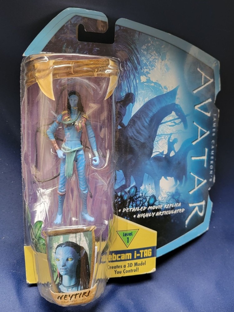 James Cameron’s AVATAR Neytiri Action Figure Webcam i-Tag 3D Model 2009 6″ RARE