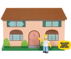 The Simpsons House Living Room Diorama Playset with Homer Figure and Accessories