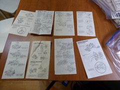 Lot of 8 MASK Kenner Instructions plus brochure, Firefly, Meteor, Gator, Condor