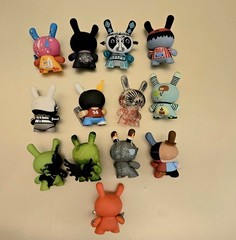 Lot Of 13 Kidrobot Dunny Figures-2007, 08, 10, 16- “Clockwork Orange” Included