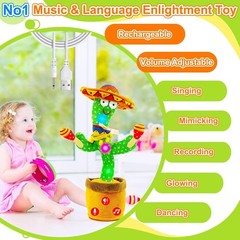 Interactive Singing & Mimicking Cactus Toy – Perfect Baby Gift for All Occasions