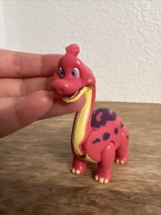 Dinosaur Pink T-Rex Cafe ROCKSY The Apatosaurus 3.5” Figure Plastic Toy