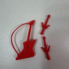 Vtg Teenage Mutant Ninja Turtles Heavy Metal Raph Figure 1991 TMNT Guitar