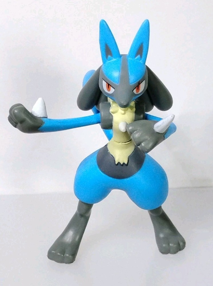Pokemon Lucario Articulated Battle Ready Figure New Jazwares
