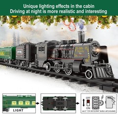 Electric Train Sets for Boys Girls Metal Alloy Christmas Trains Toys Steam Locom