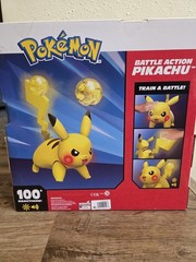 2026 Jazwares Pokémon Battle Action Pikachu Figure Lights 100+ Reactions NIB