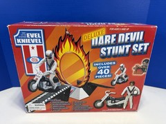 Ideal Evel Knievel Deluxe Dare Devil Stunt Set ~Not Complete