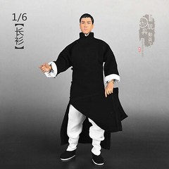1/6 Chinese Kung Fu Robe Shirt Pants Training Clothing Fit 12” Action Figure