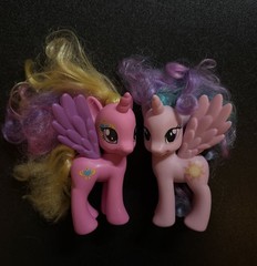 2 My Little Pony G4 Friendship Brushable Princess Cadance/Princess Celestia MLP