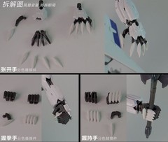 exchange hand upgrade kit set for MG 1/100 Barbatos Lupus Iron Blooded Orphans