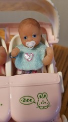 Zuru My Mini Baby(Awake Triplets)Series 1 w/Stroller, Bunny Chairs, Book & More!
