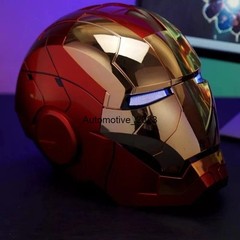 US!! Iron Man MK5 1:1 Helmet Wearable Voice-control Golden Mask Cosplay AUTOKING