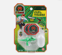 Dino Mecard Tinysaur TYRANNO Dinosaur Transforming Robot Toy Figure Capsule Card