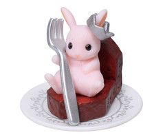 Tarlin Rabbit Cake Shop Gashapon Bunny Teapot Cupcake Mini Figure 1 Random Toy