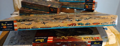Revell 1956 Army Combat Team Gift Set-mostly complete w bonus stuff!!