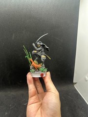 Hand-Painted Jin Sakai Ghost Style Samurai Warrior Statue – Ronin Figurine 12cm