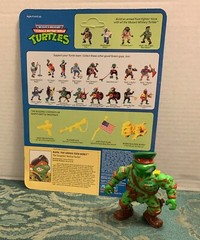 TMNT Raph the Green Teen Beret 1991 w/ Back Card -NO Accessories – NOT COMPLETE