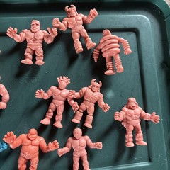 Mattel M.U.S.C.L.E Muscle Men Figures Vintage 1980s Figure Lot of 17 Rare Blue!