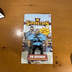 WWE Mattel Superstars Series 10 Big Boss Man Walmart With Fabric Shirt And Stick