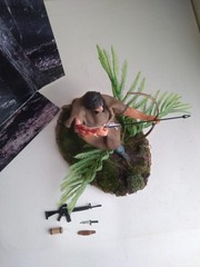 Neca RAMBO First Blood John J. CUSTOM* SURVIVAL SERIES BLOODY U.S Seller RARE***