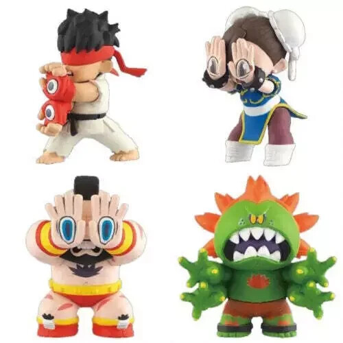 Street Fighter Grape Brain Figure Collection Full set of 4 Types Complete