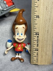Adventures of Jimmy Neutron Boy Genius 3″ Figure Lot Rocket Mattel Rare 2002 T1