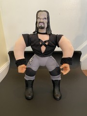 The Undertaker & Stone Cold Bone Crushing Buddies Plush 17″ WWF/WWE 1998 Jakks