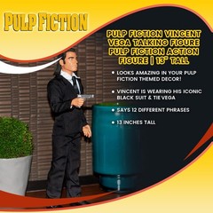 Pulp Fiction Vincent Vega Talking Figure | Pulp Fiction Action Figure | 13″ Tall