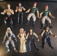 WWE WWF Jakks 2 Tuff Series 1 Set of 8 HHH Chyna Goldust Marlena DOA