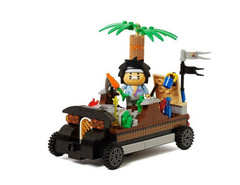 Kakao Friends Choonsik 3-Set Blocks Parade Car Pharaoh Royal Coach Korea Limited