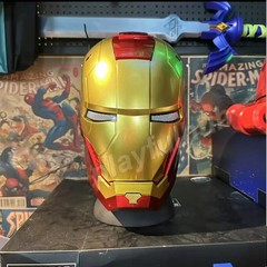 Iron Man Helmet Mk5 Electric Touch Control Helmet 1/1 Cosplay Led Eyes Mask