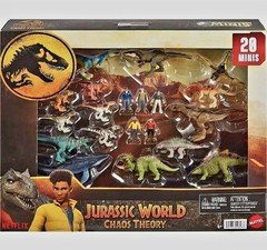 Jurassic World Chaos Theory Mini Figure Set 20pk Toy NEW FAST FREE SHIPPING