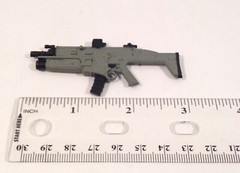 Action Force Assault Rifle Scar type gray w/ launcher 1:12 gun weapon accessory