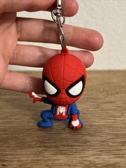 Spider Man Marvel Blue & Red Suit 2.5”Figure Silicone Rubber Keychain Toy