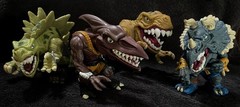 1996 T-BONE • BULLZEYE • STEGZ • SPIKE • VINTAGE EXTREME DINOSAURS MATTEL